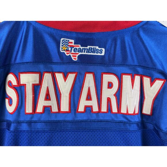 Battlefield Collection Football Jersey Ft Bliss Stay Army RWB #7 Stitched Large - Picture 14 of 14